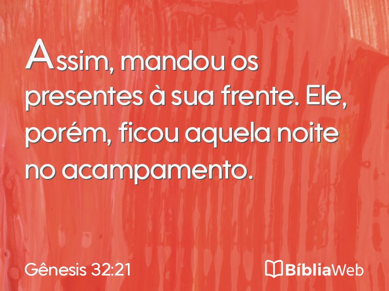 Gênesis 32:21 em imagem para compartilhar