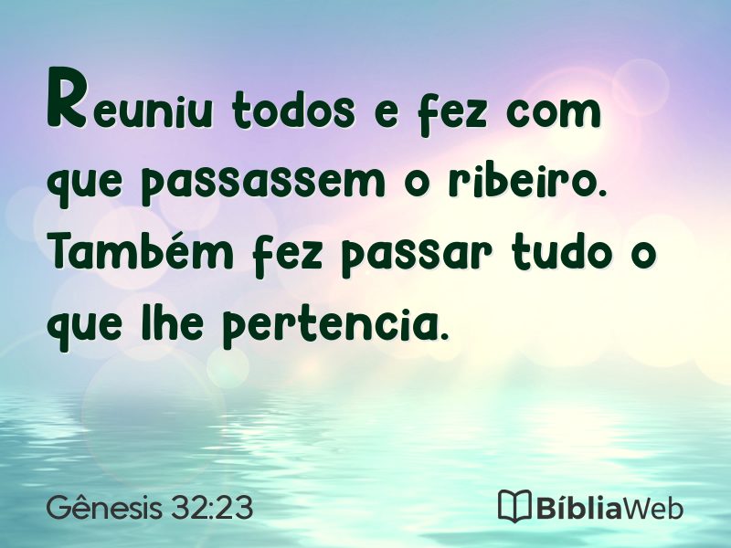 Gênesis 32:23 em imagem para compartilhar