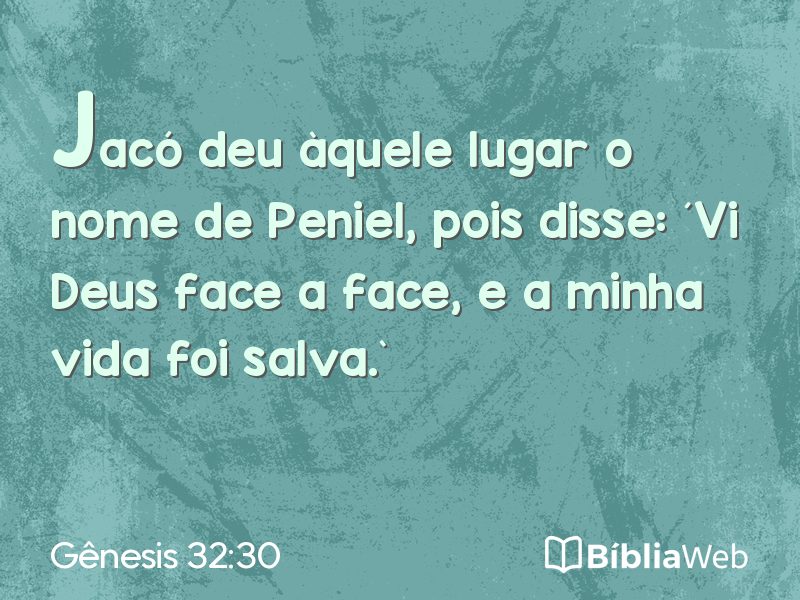Gênesis 32:30 em imagem para compartilhar
