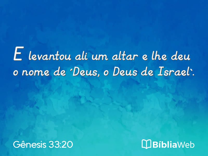Gênesis 33:20 em imagem para compartilhar