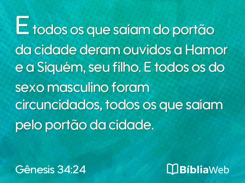 Gênesis 34:24 em imagem para compartilhar