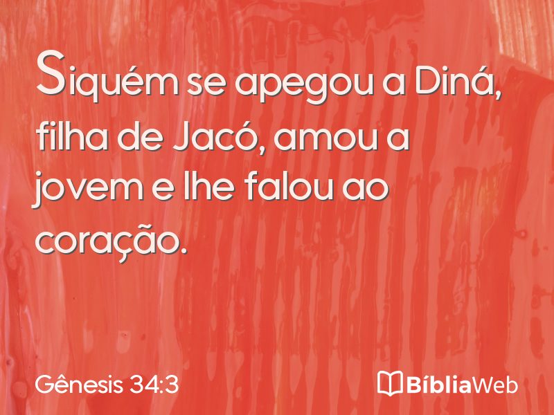 Gênesis 34:3 em imagem para compartilhar