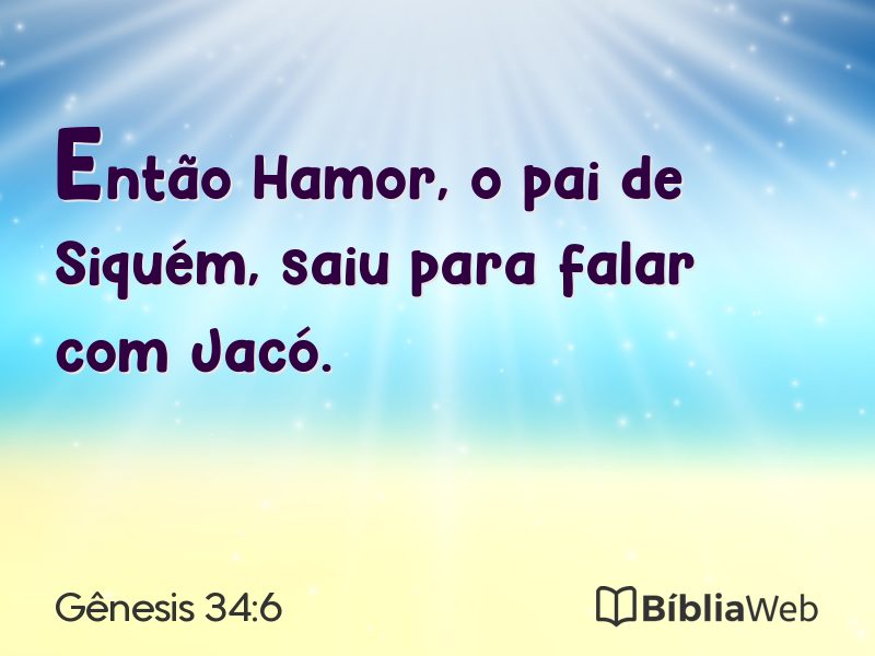 Gênesis 34:6 em imagem para compartilhar