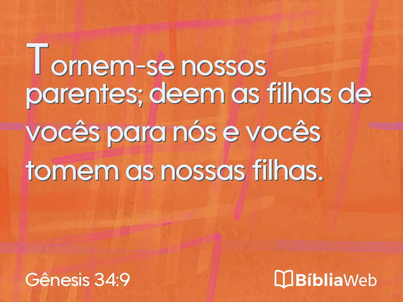 Gênesis 34:9 em imagem para compartilhar