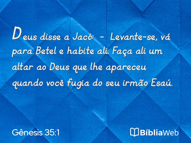 Gênesis 35:1 em imagem para compartilhar