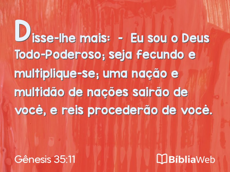 Gênesis 35:11 em imagem para compartilhar