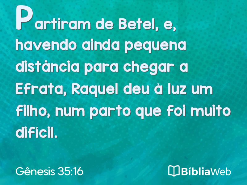Gênesis 35:16 em imagem para compartilhar