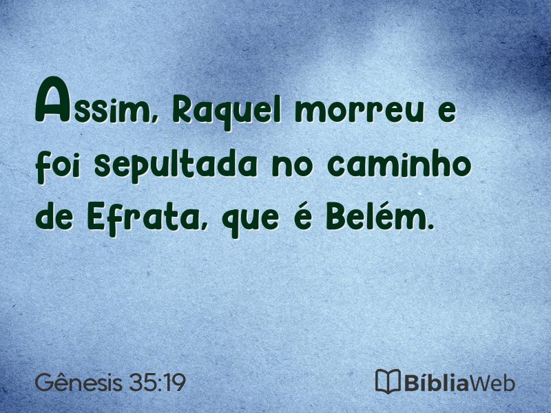 Gênesis 35:19 em imagem para compartilhar