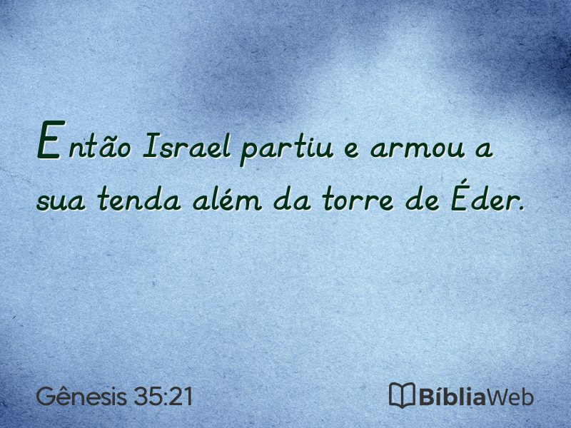 Gênesis 35:21 em imagem para compartilhar