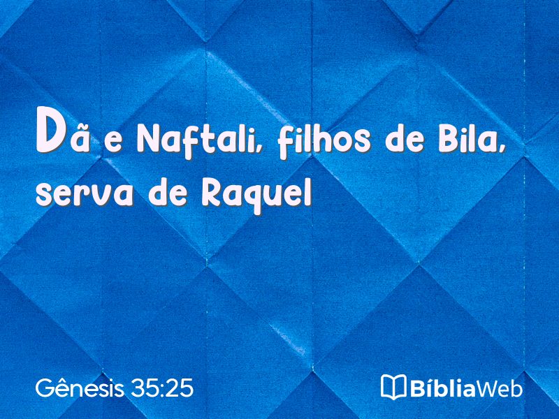 Gênesis 35:25 em imagem para compartilhar