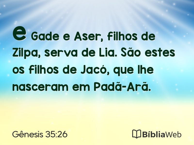 Gênesis 35:26 em imagem para compartilhar
