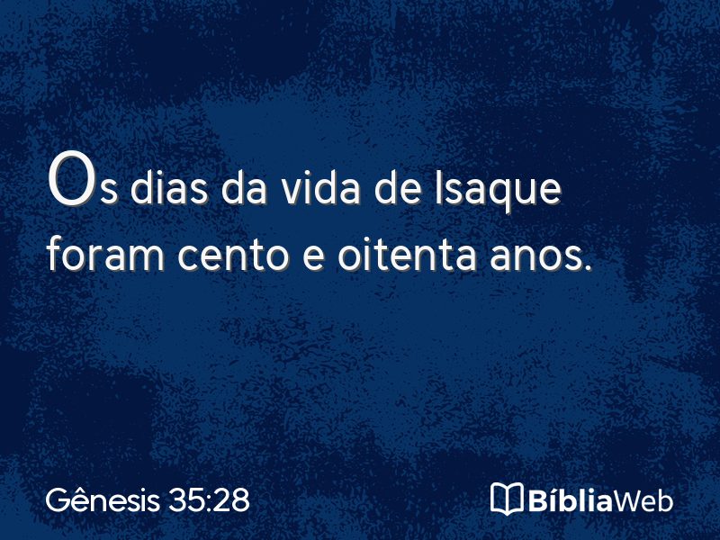 Gênesis 35:28 em imagem para compartilhar