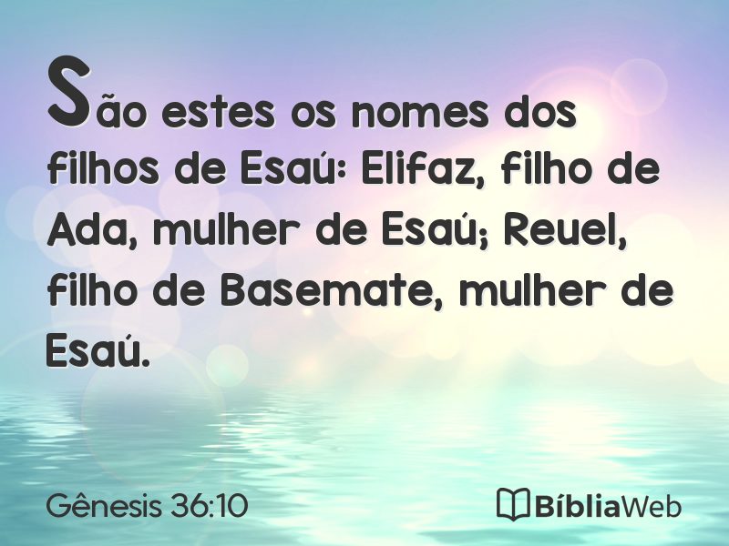 Gênesis 36:10 em imagem para compartilhar