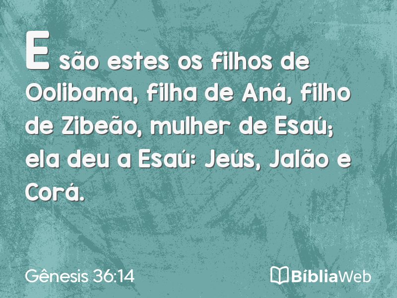 Gênesis 36:14 em imagem para compartilhar