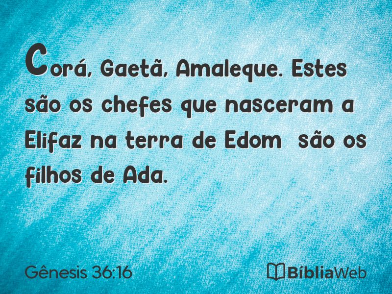 Gênesis 36:16 em imagem para compartilhar