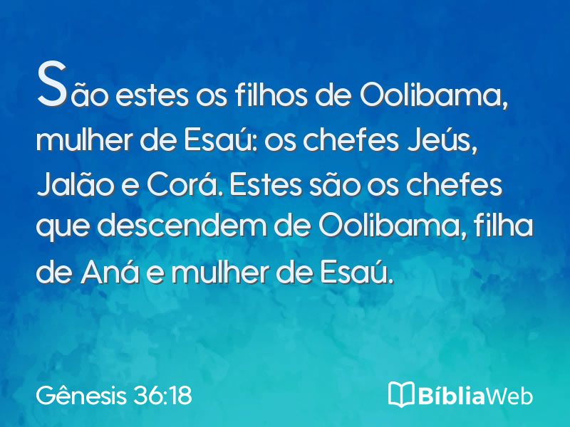 Gênesis 36:18 em imagem para compartilhar