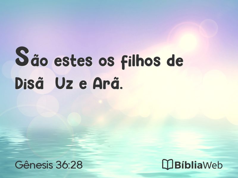 Gênesis 36:28 em imagem para compartilhar