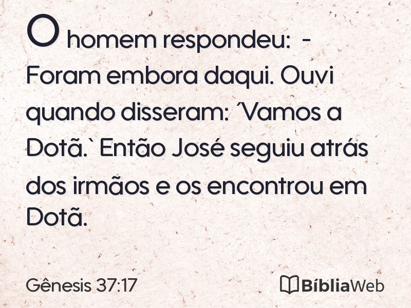 Gênesis 37:17 em imagem para compartilhar
