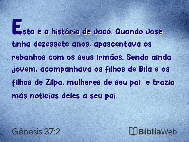 Gênesis 37:2 em imagem para compartilhar