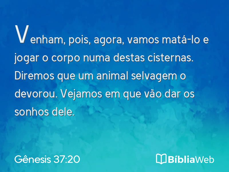 Gênesis 37:20 em imagem para compartilhar