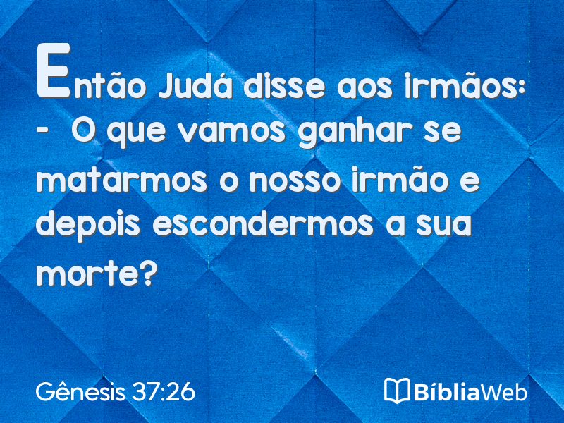 Gênesis 37:26 em imagem para compartilhar