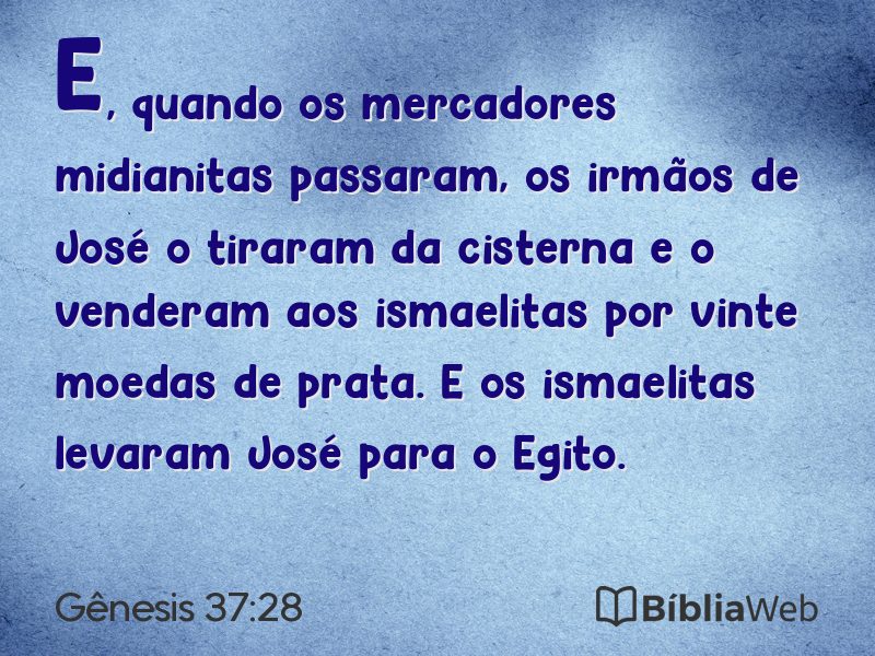Gênesis 37:28 em imagem para compartilhar