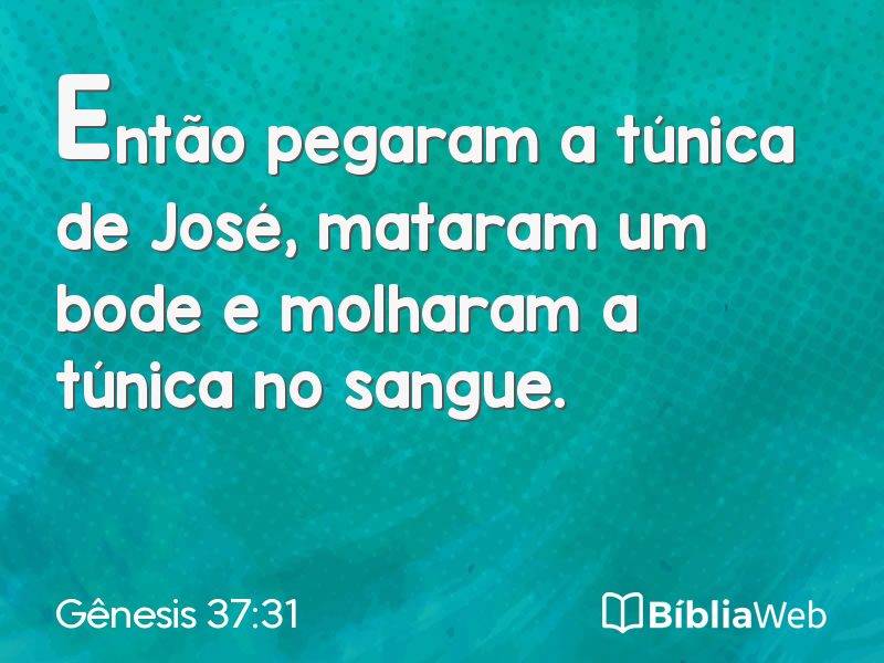 Gênesis 37:31 em imagem para compartilhar