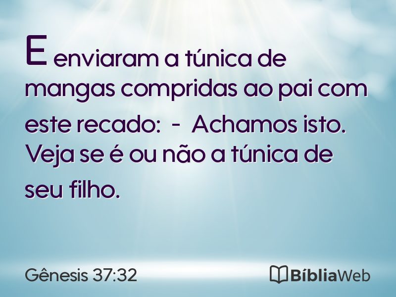 Gênesis 37:32 em imagem para compartilhar