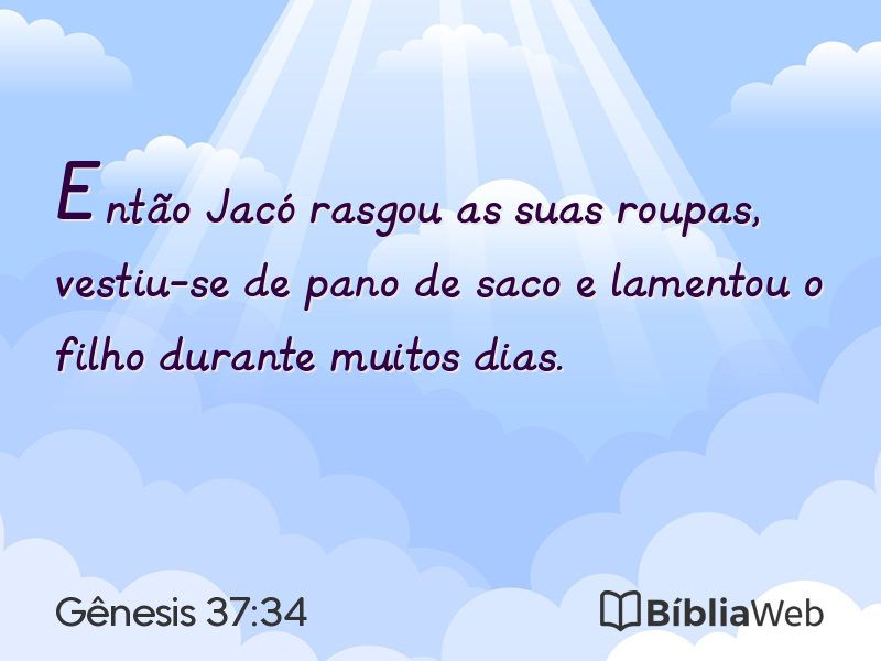Gênesis 37:34 em imagem para compartilhar