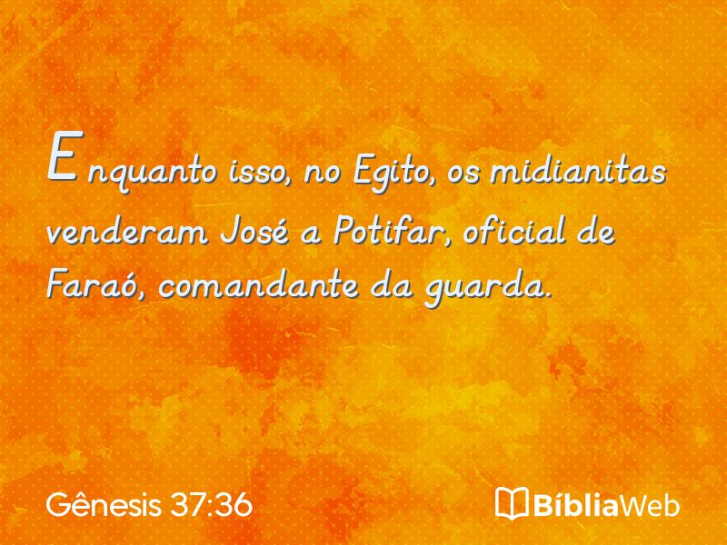 Gênesis 37:36 em imagem para compartilhar