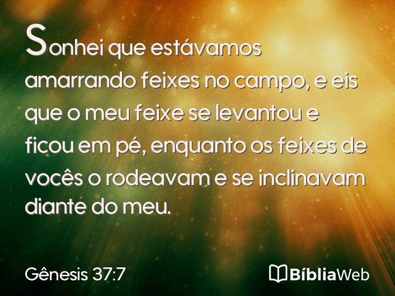 Gênesis 37:7 em imagem para compartilhar