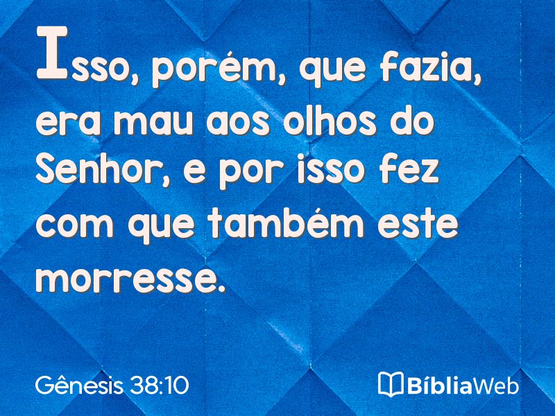 Gênesis 38:10 em imagem para compartilhar