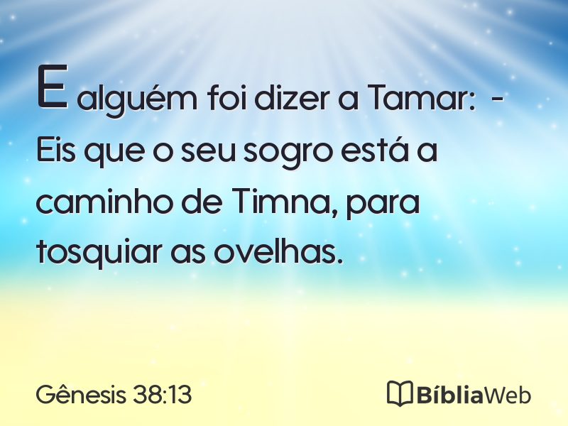 Gênesis 38:13 em imagem para compartilhar