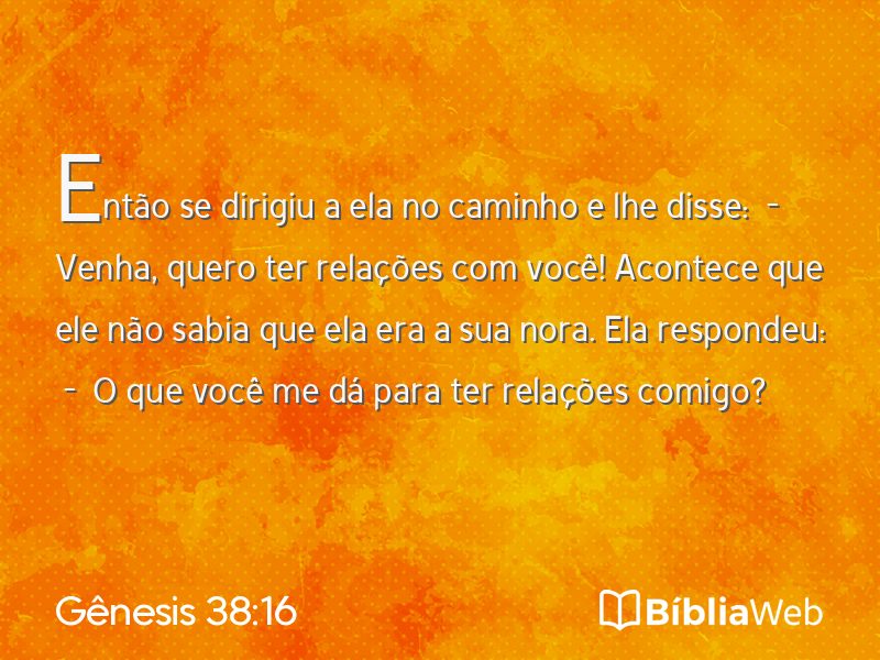 Gênesis 38:16 em imagem para compartilhar