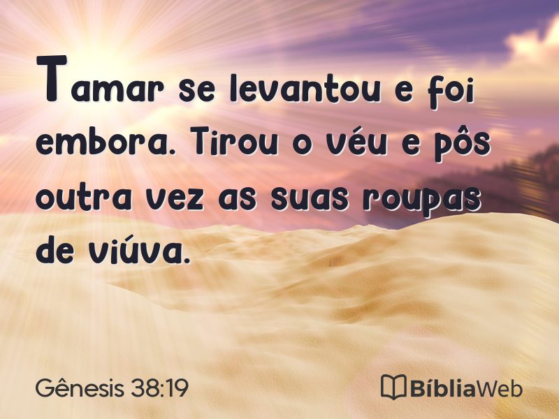 Gênesis 38:19 em imagem para compartilhar