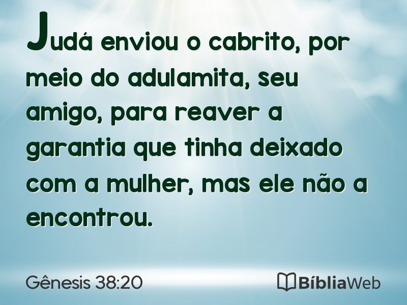 Gênesis 38:20 em imagem para compartilhar