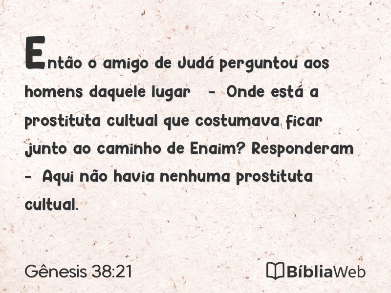 Gênesis 38:21 em imagem para compartilhar