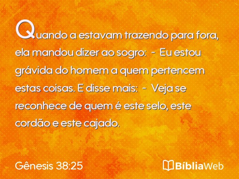 Gênesis 38:25 em imagem para compartilhar