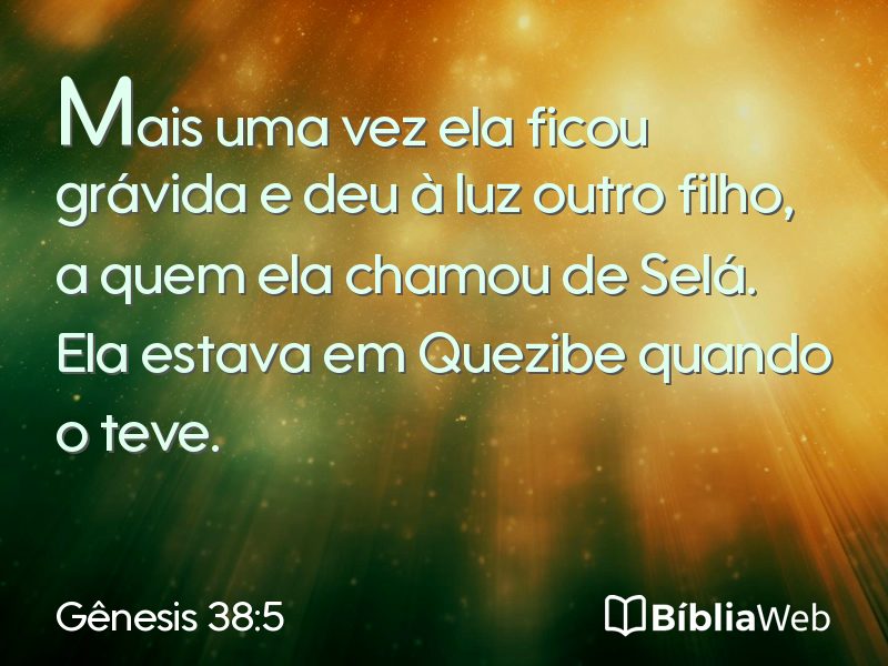 Gênesis 38:5 em imagem para compartilhar