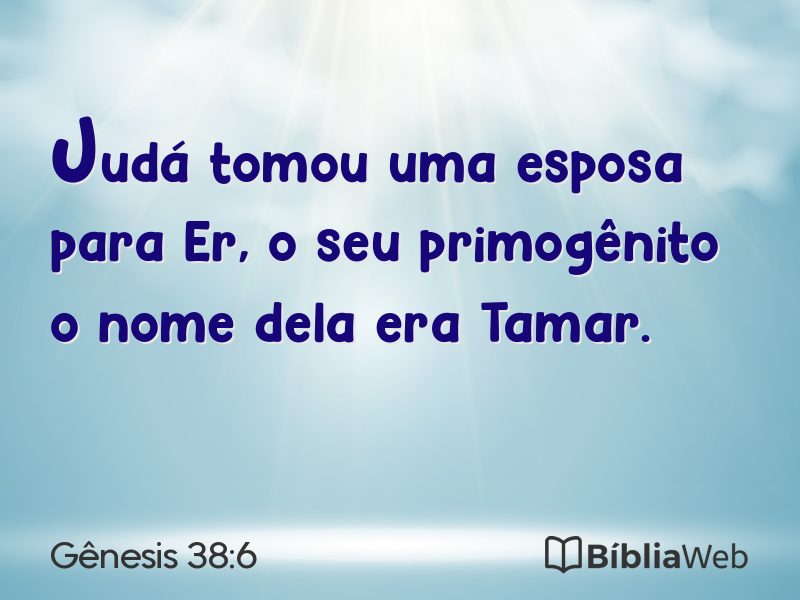 Gênesis 38:6 em imagem para compartilhar