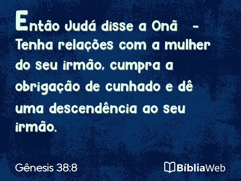 Gênesis 38:8 em imagem para compartilhar