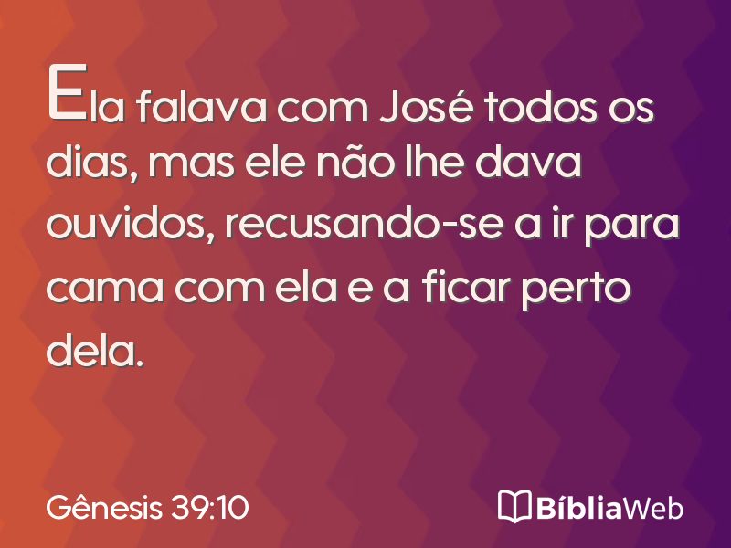 Gênesis 39:10 em imagem para compartilhar