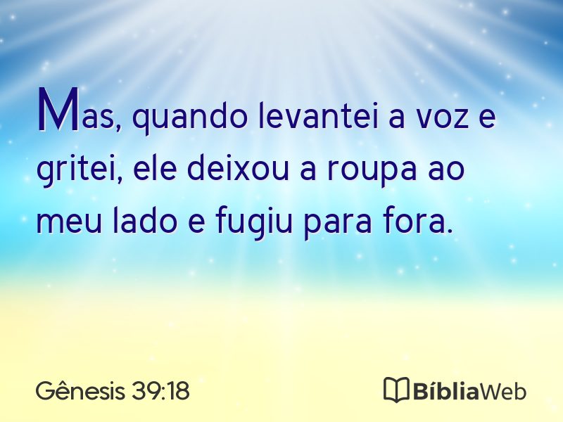 Gênesis 39:18 em imagem para compartilhar