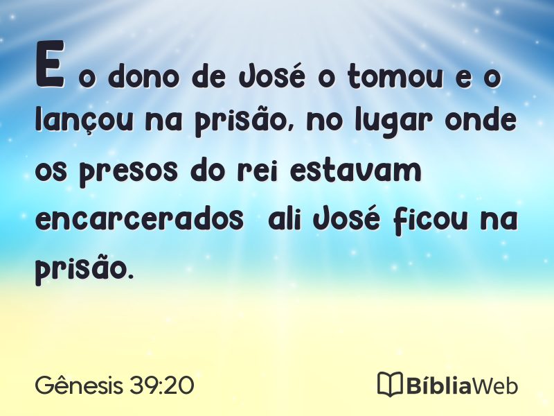 Gênesis 39:20 em imagem para compartilhar