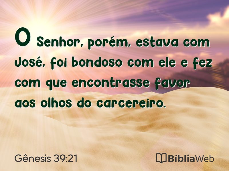 Gênesis 39:21 em imagem para compartilhar