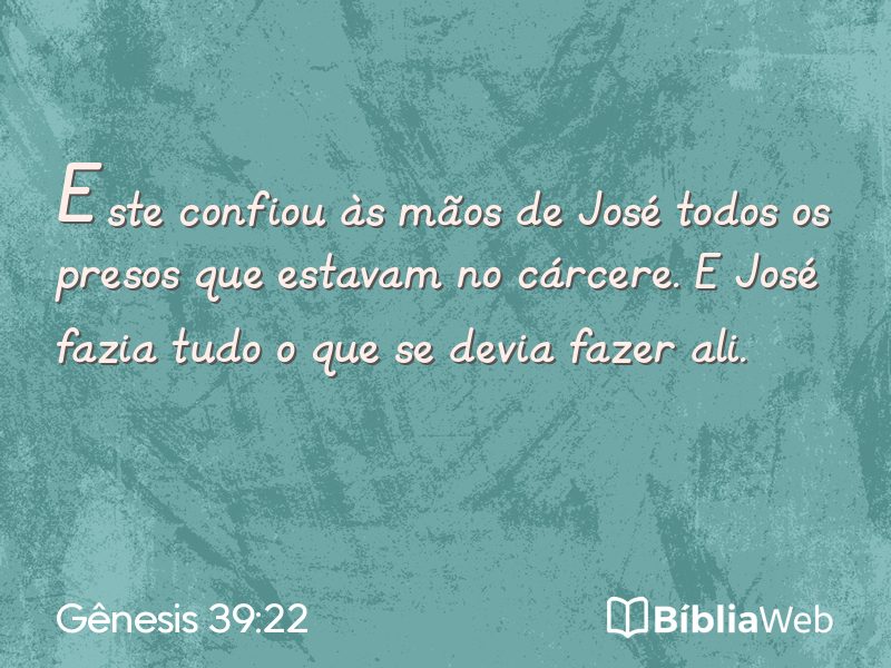 Gênesis 39:22 em imagem para compartilhar