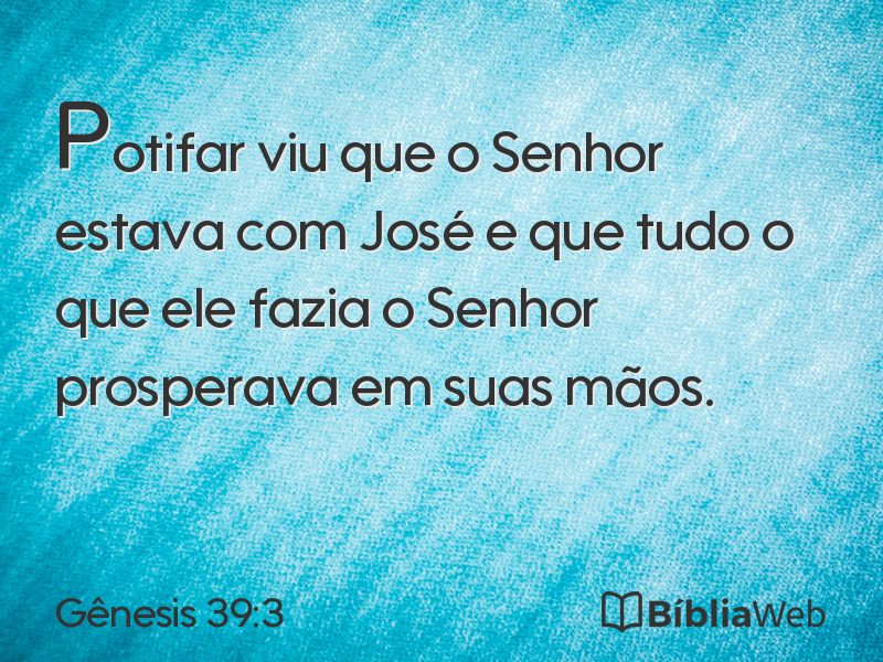 Gênesis 39:3 em imagem para compartilhar