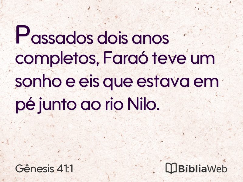 Gênesis 41:1 em imagem para compartilhar