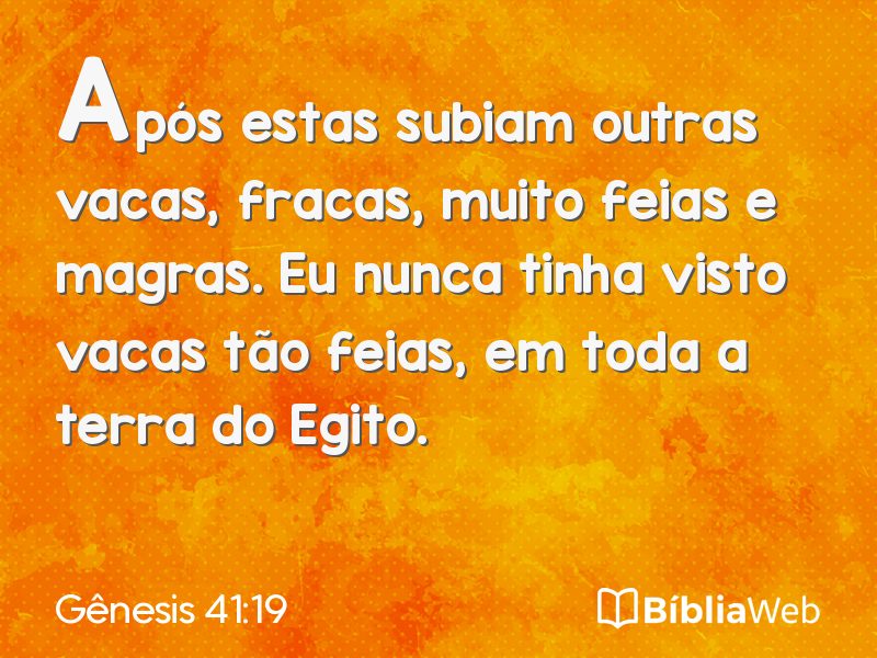 Gênesis 41:19 em imagem para compartilhar