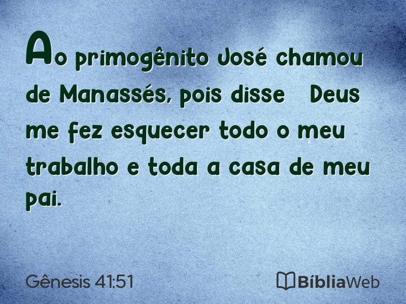 Gênesis 41:51 em imagem para compartilhar